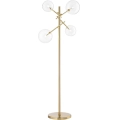 Ideal Lux - LED Lampa podłogowa EQUINOXE 4xG4/2W/230V mosiądz/przezroczysty